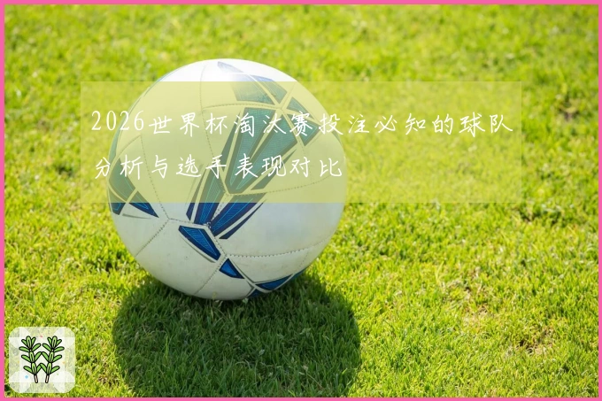 2026世界杯淘汰赛投注必知的球队分析与选手表现对比