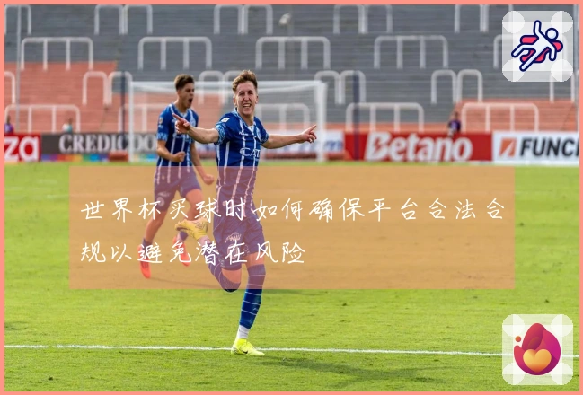 世界杯买球时如何确保平台合法合规以避免潜在风险