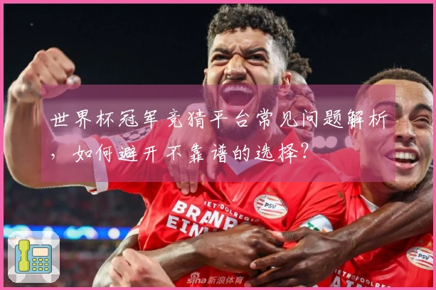 世界杯冠军竞猜平台常见问题解析，如何避开不靠谱的选择？