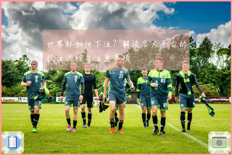 世界杯如何下注？解读各大平台的投注流程与注意事项