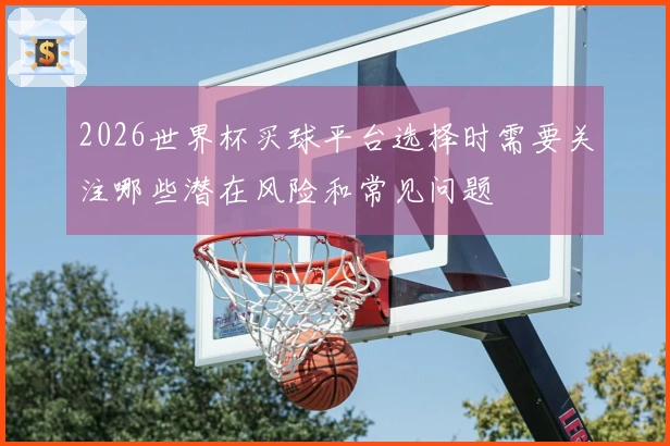 2026世界杯买球平台选择时需要关注哪些潜在风险和常见问题